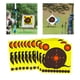 thumbnail image 4 of Objetivos de salpicadura para disparar, papel reactivo de 8 pulgadas, pegatinas de objetivo, rollo de objetivo autoadhesivo para de pellets, 20 piezas Soledad Objetivo autoadhesivo, 4 of 10