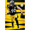 thumbnail image 4 of NFL Pittsburgh Steelers - T.J. Watt 21 Wall Poster with Push Pins, 22.375" x 34", 4 of 5
