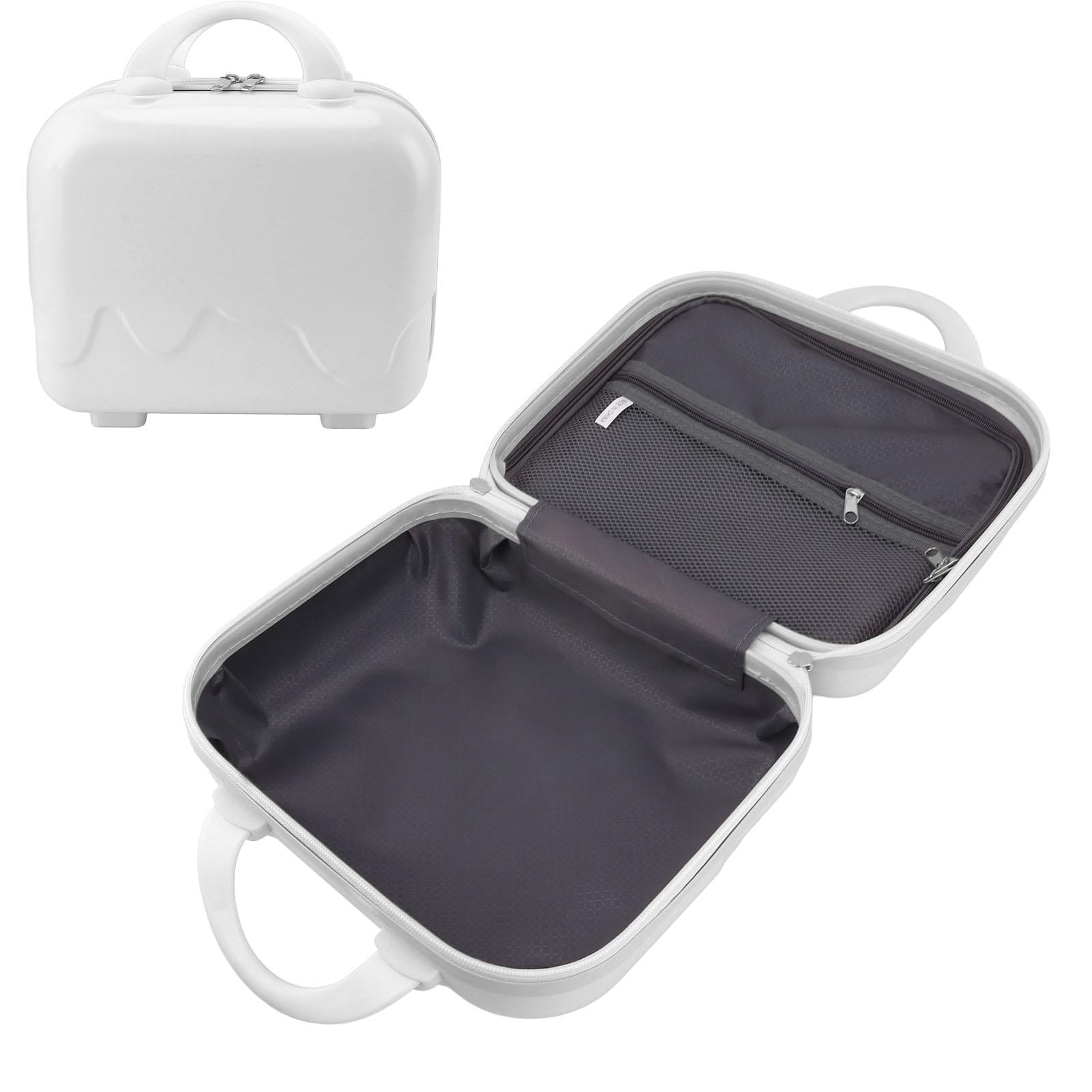 Yajisi 14" Cream Hard Shell Mini Carry‑On Luggage – Lightweight, Large Capacity, Anti‑Slip Feet, Durable ABS, Ideal for Flights