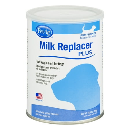 PetAg Milk Replacer Plus for Puppies, 10.5 oz. (Best Milk Replacer For Newborn Puppies)