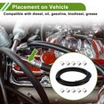 thumbnail image 2 of Unique Bargains 3/4" Fuel Line Kit 10ft Vacuum Hose Automotive Fuel Hose with 10 Clamps 1 Set, 2 of 7