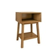 thumbnail image 3 of Max & Lily Nightstand with Cubby Shelf, Wooden Bedside Table, Side Table for Bedroom, 3 of 5
