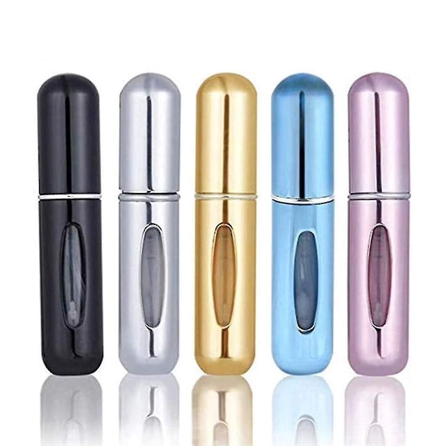 5 atomizadores de perfume de 5 ml, botellas de perfume recargables portátiles, kaili Sencillez