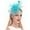 Blue, variant on FADAACAI Fascinators Hat Hat for Women Feather Tea Party Bridal Wedding Mesh Flower Headband Hair Clip Women's Fascinators Fascinator for Women Clearance!