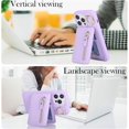 thumbnail image 4 of iPhone 13 pro case with Card Holder, iPhone 13 pro Phone Case Wallet for Women magsafe Compatible Wallet Detachable 2-in-1 for Men-Purple, 4 of 12