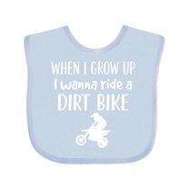 Inktastic Dirt Biking Motocross Future Dirt Biker Boys or Girls Baby Bib