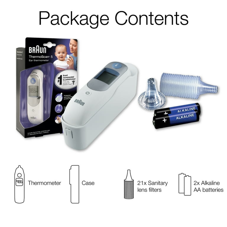 CaseSack Protective Case For Braun & Other Thermometers - Hard Shell Carrying Case With Mesh Pocket