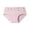Watermelon Red, variant on Women's Cotton Mid Rise Tummy Control Panties Cartoon Print Breathable Stretch Underwear Multi Color Daily Light pink L