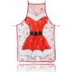thumbnail image 1 of 1pc, Polyester Christmas apron, Christmas apron Decoration, Fabric Color Printing Decoration, Cartoon apron, anime Christmas Costume Dress up, 1 of 4