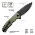 thumbnail image 3 of CIVIVI Praxis Pocket Folding Knife 3.75" 9Cr18MoV Blade, OD Green G10 Handle C803F, 3 of 13