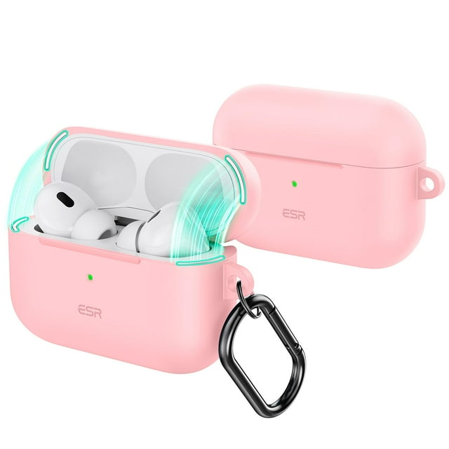 Funda para AirPods Pro, 2.ª generación, ESR, protección total contra caídas, rosa