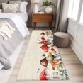 thumbnail image 5 of Red Mushroom Gnomes 2'x6' Runner Rug, Spring Botanical Eucalyptus Leaves Washable Non-Slip Area Rugs for Hallway Kitchen Floor Bedroom Entryway, StainResistant Laundry Carpet Decoration Indoor Mat, 5 of 9