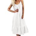 thumbnail image 1 of asddcavvf Robes pour Femmes Robes d'Été Décontractées pour Femmes Couleur Unie Sans Manches Robe Évasée Décontractée, 1 of 8