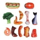 thumbnail image 1 of Juguete para mascotas con forma de comida, carne vegetal realista, resistente a mordeduras, juguete masticable de felpa suave y chirriante para perros pequeños y medianos, 1 of 8