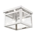 thumbnail image 3 of Livex Lighting Milford Ceiling Mount in Brushed Nickel, 3 of 10