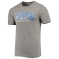 thumbnail image 2 of Men's Russell Heathered Charcoal North Carolina Tar Heels Tri-Blend T-Shirt, 2 of 3