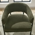 thumbnail image 4 of Locus Bono Modern Sherpa Armchair Set of 2, Green, 4 of 6