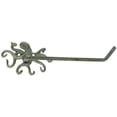 thumbnail image 1 of Antique Bronze Cast Iron Octopus Toilet Paper Holder 11", 1 of 2