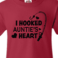 thumbnail image 4 of Inktastic I Hooked Auntie's Heart with Fishing Rod Youth T-Shirt, 4 of 5