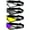 Clear Yellow Smoke & Blue, variant on Global Vision Z-33 Padded Motorcycle Riding Skydiving Goggles (Clear Smoke & Yellow)