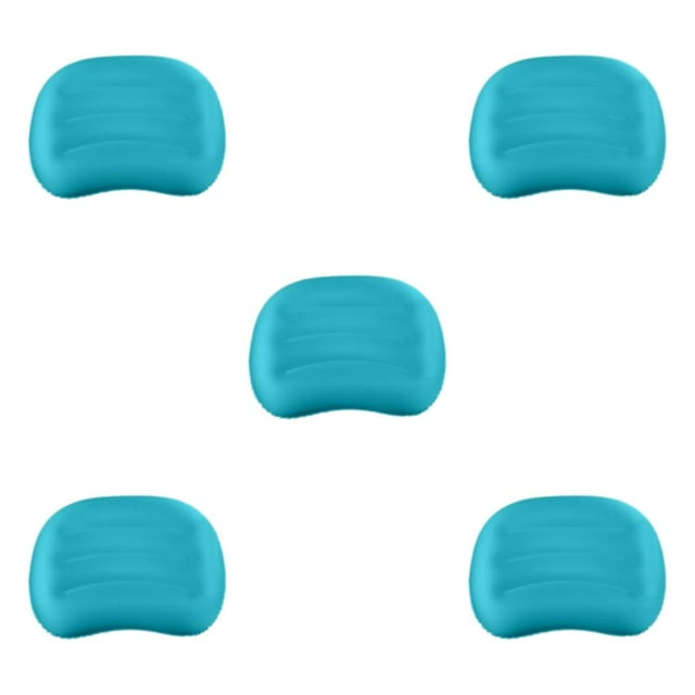 Thinsony Easy Setup And Durable Portable Camping Travel Pillow For Camping And Hiking peacock blue 5Set