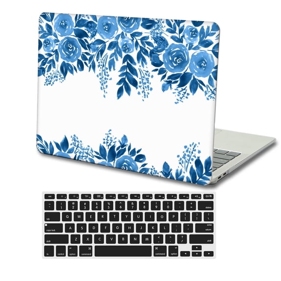 KSK KAISHEK Plastic Protective Case Hard Cover for 2018/2019/2020/2021/2022 Released New MacBook Air 13" Retina Display Touch ID + Black Keyboard Cover Model: A2337 m1/A2179/A1932 Flower 149