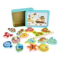 thumbnail image 2 of Juego de pesca magnético, juguete de pesca para bebé, ligero de madera, colores brillantes, fácil captura, 2 of 9