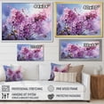 thumbnail image 4 of Designart "Countryside Delight With Purple Lilacs I" Flowers Floater Framed Canvas Wall Art, 4 of 5