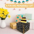 thumbnail image 4 of Happy Birthday Day Money Box for Cash Gift Pull Money Gift Boxes for Cash Money Box for Cash Gift Black & Gold Money Holder for Cash with Pull Out Card DIY Set Surprise Birthday Gift Box, 4 of 6