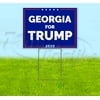Georgia For Trump (18" x 24") Yard Sign, Includes Metal Step Stake