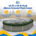 thumbnail image 2 of Blue Wave 18' x 34' 12-Year Oval Above Ground Pool Winter Cover, 2 of 7