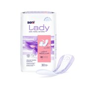 Seni Lady Light Female Incontinent Pad Regular Length 8.9 Inch Length S-2P30-PS1, 30, 180 Ct