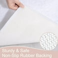 thumbnail image 4 of Softlife Absorbent Bathroom Rugs Microfiber Non Slip Bath Mat for Bathroom Soft Shaggy Rug,48"x24",White, 4 of 6