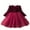 Red, variant on Little Girls Long Sleeves Casual Birthday Dress with Tutus Skirt Fall Winter Knit Sweater Christmas Dresses Halloween Gifts Gray 110