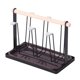 thumbnail image 1 of soporte para taza de cocina Elegante Portavasos De Hierro Portavasos 6 Ganchos Protectores Para Botellas Encimera Negro Magideal soporte para taza de cocina, 1 of 7