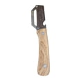 thumbnail image 2 of Cuchillo pelador multifuncional con mango de madera, hoja de acero inoxidable, 19x4 cm, pelador de frutas y verduras de cocina, diseño ergonómico, 2 of 9