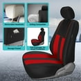 thumbnail image 4 of FH Group Universal Fit Cloth Striking Striped Car Seat Covers for Auto, SUV, VAN Airbag Compatible, Easy to Install, UV-Resistant & Durable - Full Set, 4 of 10