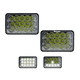 thumbnail image 4 of Set 2 Faros  Bloosom Unidad Cuadrada Rectangular 15 Leds 4x6 Alta/baja F1 Negro, 4 of 4