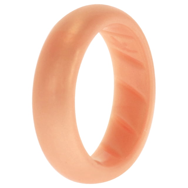 Anillo de boda BR sólido de silicona - Basic-Rose-Gold de ROQ para mujer - Anillo de 4 mm