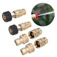 thumbnail image 1 of Quick Connector, Brass Quick Disconnect Kit Stainless Steel Maximum 5000 PSI  For Industry For Professional Use, 1 of 8