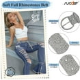 thumbnail image 5 of Soft Women Rhinestone Belt Bling Studded Leather Belt for Jeans Dresses, 5 of 7