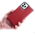 thumbnail image 4 of Compatible with iPhone 12 Pro Max Wallet Case,[3 Card Slots] [1 Cash Pocket] [Stand Feature] Magnetic Top Layer Leather Cover Shockproof Cat Eye Style Case for iPhone 12 Pro Max,6.7 inch Red, 4 of 17
