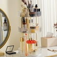 thumbnail image 6 of 360° Rotating Makeup Organizer for Vanity, 3 Tier Large Skincare Make Up Storage Perfume Organizers for Bathroom Counter, Clear Cosmetic Dresser Organizer, Lipstick Toiletry Spinning Holder, 6 of 13