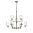 thumbnail image 2 of 9609-SN Millennium Lighting Moven - 9 Light Chandelier-26.75 Inch Tall and 28 Inch Wide-Satin Nickel Finish    -Traditional Installation, 2 of 5