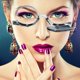 thumbnail image 4 of Gafas de maquillaje con lupa, gafas de lectura de moda para mujer, gafas de lectura giratorias abatibles, 4 of 4
