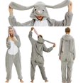thumbnail image 1 of Pijamas de animales de Totoro Kigurumi para mujeres y adultos, ropa de dormir cálida de invierno, disfraces de Anime, mono de dibujos animados, novedad, 1 of 4