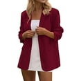 thumbnail image 5 of PRETTYGARDEN Blazers for Women Business Casual Outfits Fall Open Front Long Sleeve Suit Jackets Office Work Clothes, 5 of 7