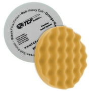 8" Orange Waffle Foam Buffing Grip Pad Coarse Cutting Buffing Polish Detail Car