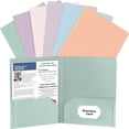 Heavy Duty Poly File Folder with 2 Pockets, Letter Size Colored ...