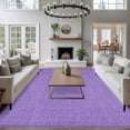 thumbnail image 3 of 6'x9' Area Rugs, Lavender Burlap Texture Indoor Outdoor Area Rug for Living Room Bedroom, Farmhouse Vintage Lavender Washable Bathroom Rugs Kitchen Floor Carpet Mats Home Decor Aesthetic, 3 of 8